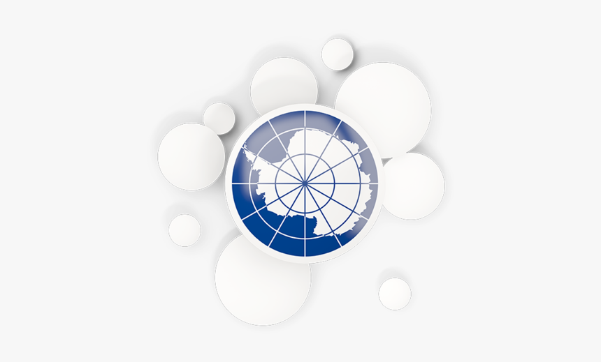 Round Flag With Circles - Circle, HD Png Download