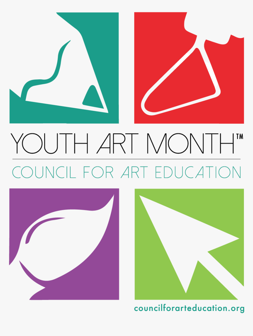 Yam-cfae Stacked Website Color - Youth Art Month 2018, HD Png Download