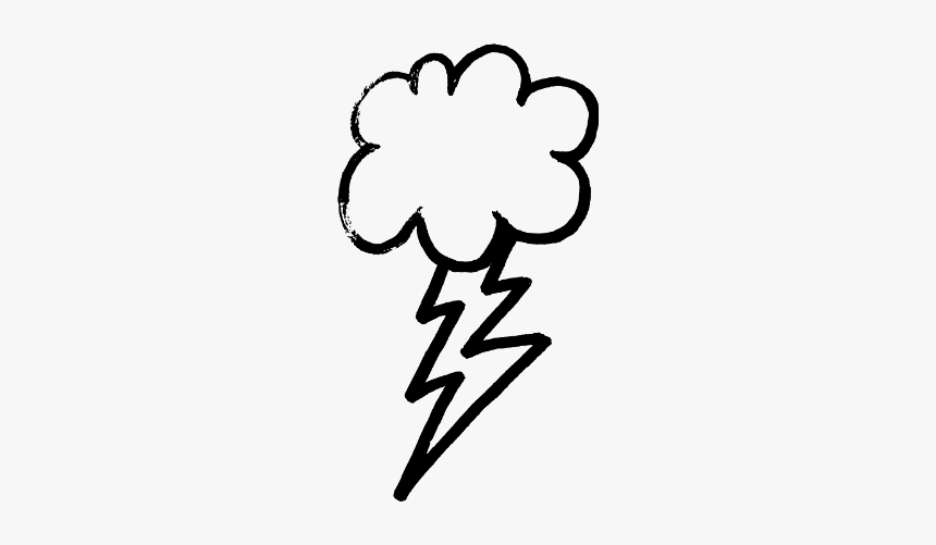 Thunder And Lightning Template, HD Png Download
