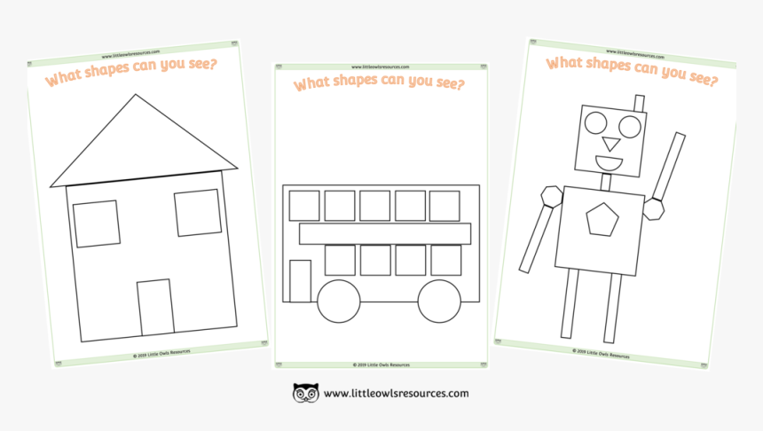 What Shapes Can You Colour Cover - Shape Art Colouring, HD Png Download