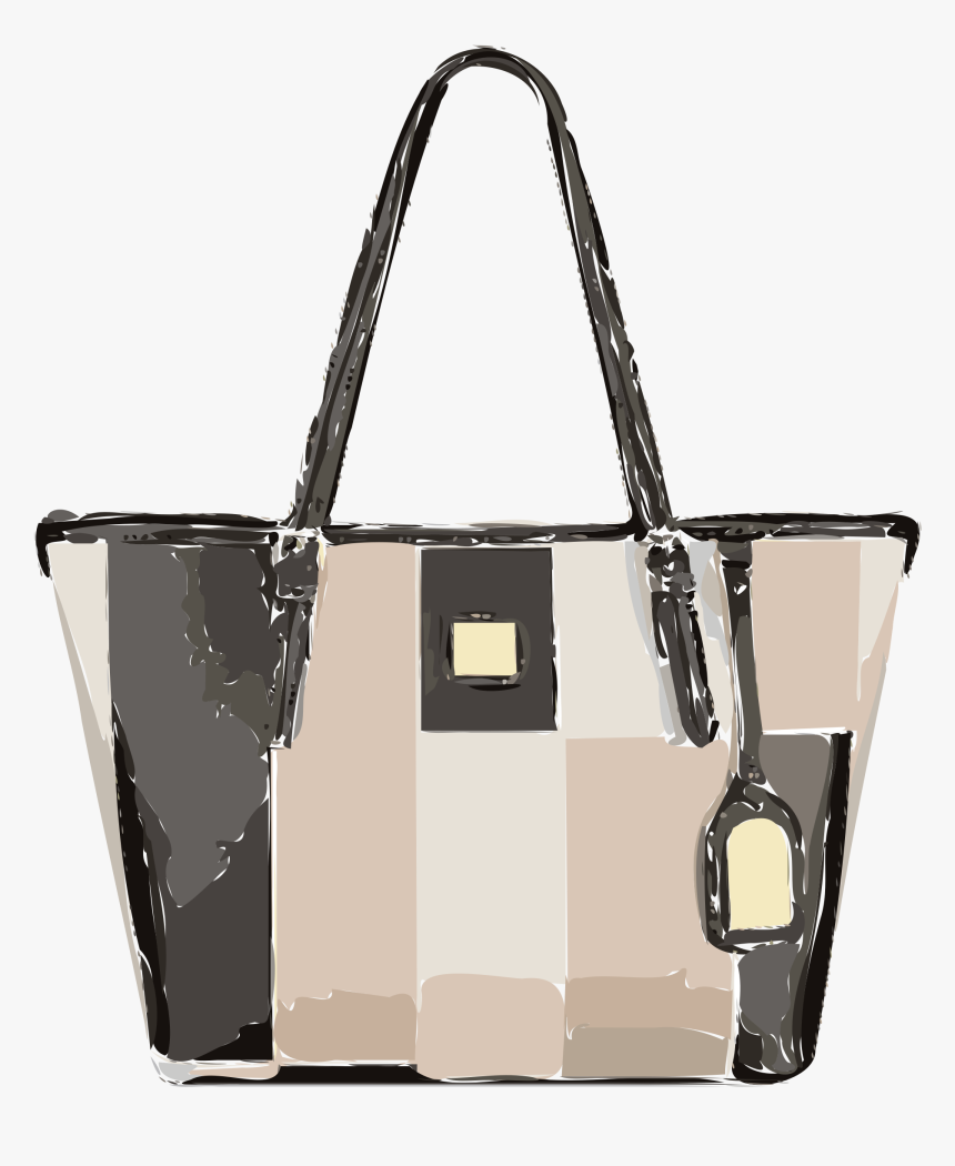 Tricolor Leather Handbag No Logo Clip Arts - Tote Bag, HD Png Download