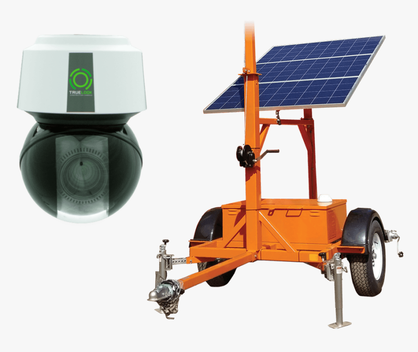 Truelook Mobile Trailer - Construction Site Camera Trailer, HD Png Download