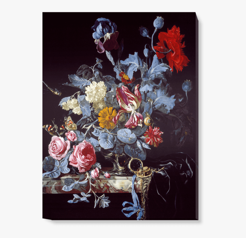 Vase Of Flowers With A Watch, HD Png Download
