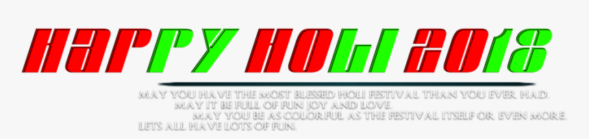 Holi Text Png - Graphic Design, Transparent Png