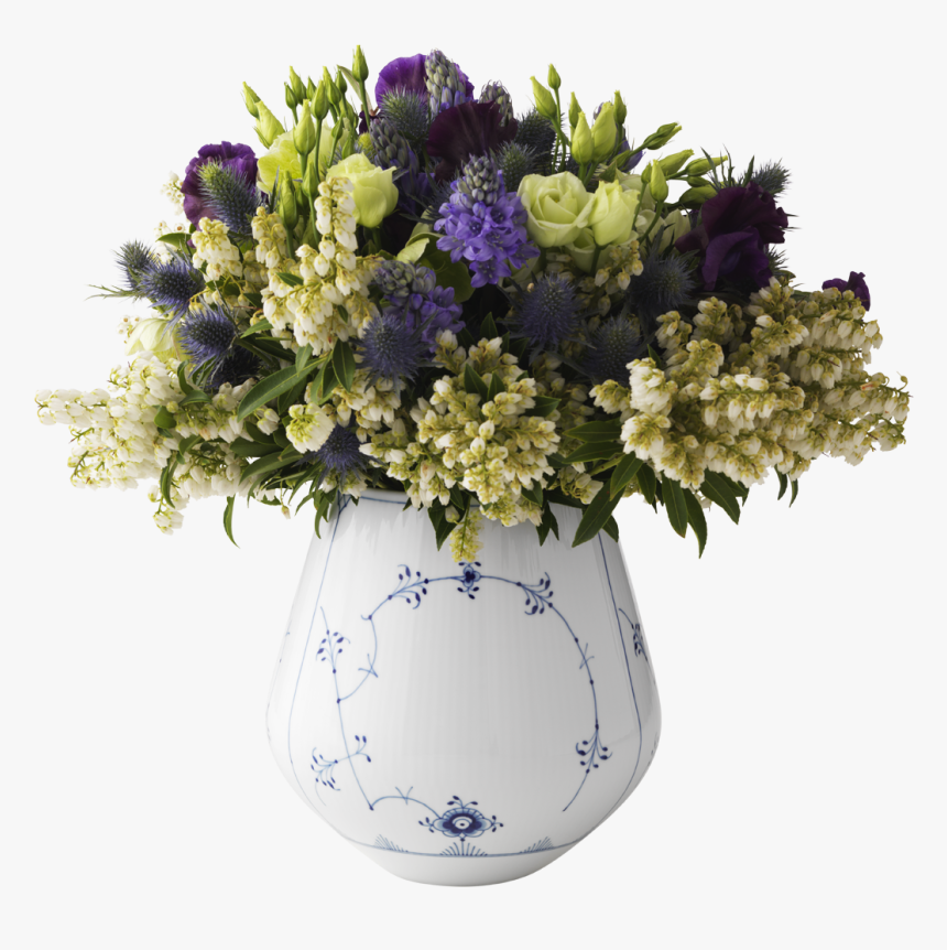 Royal Copenhagen Blue Fluted Vase Large, HD Png Download