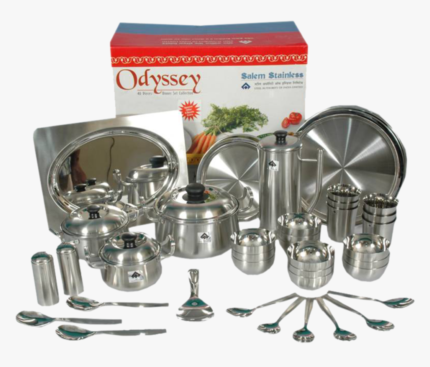 Salem Stainless Steel Dinner Set, HD Png Download