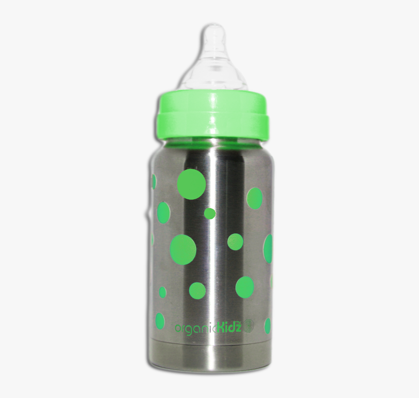 7oz Wide Mouthed Green - Baby Bottle, HD Png Download