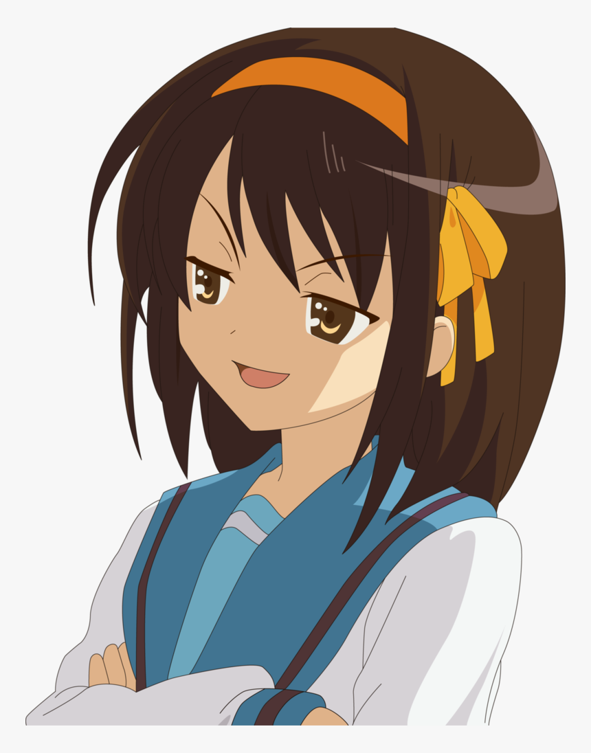 Haruhi Suzumiya Face Png, Transparent Png