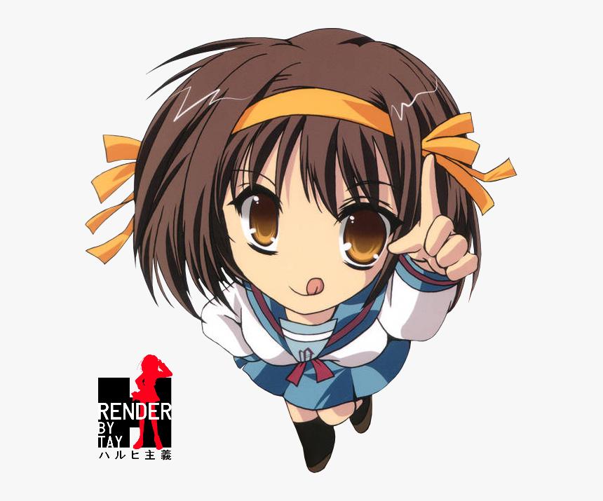 Transparent Haruhi Suzumiya Png - Chibi Haruhi Suzumiya Png, Png Download