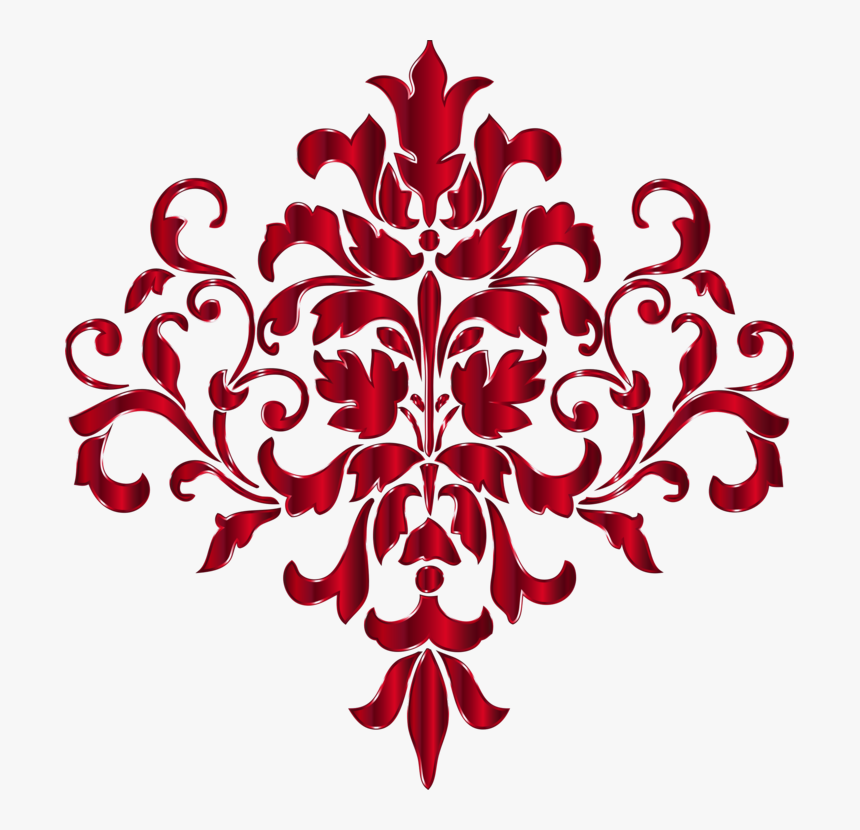 Visual Arts,flora,leaf - Damask Png, Transparent Png