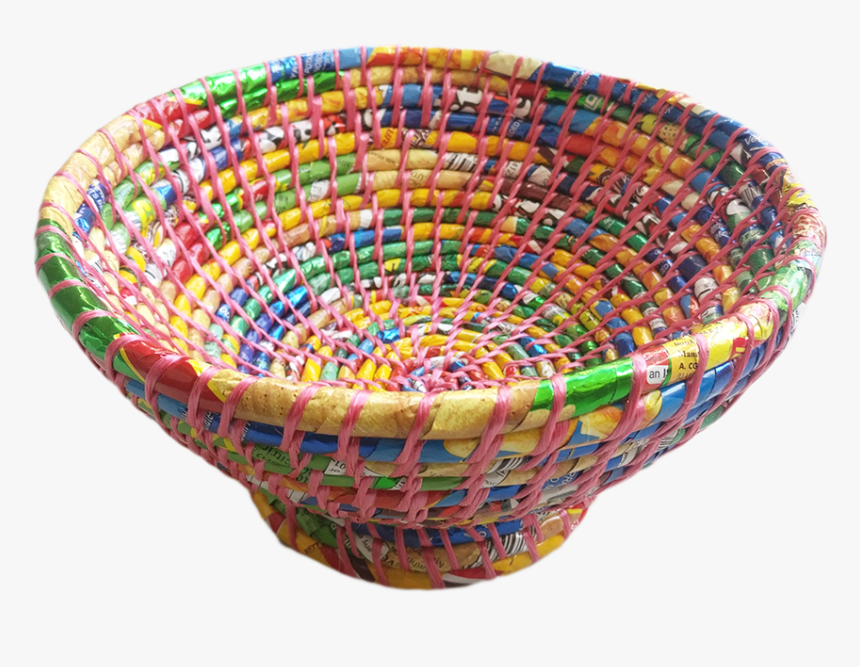 Handicraft Colorful Plastic Bowl - Storage Basket, HD Png Download