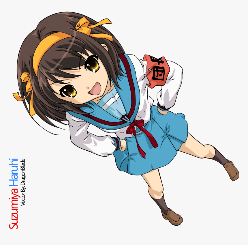 Haruhi Suzumiya Side View, HD Png Download
