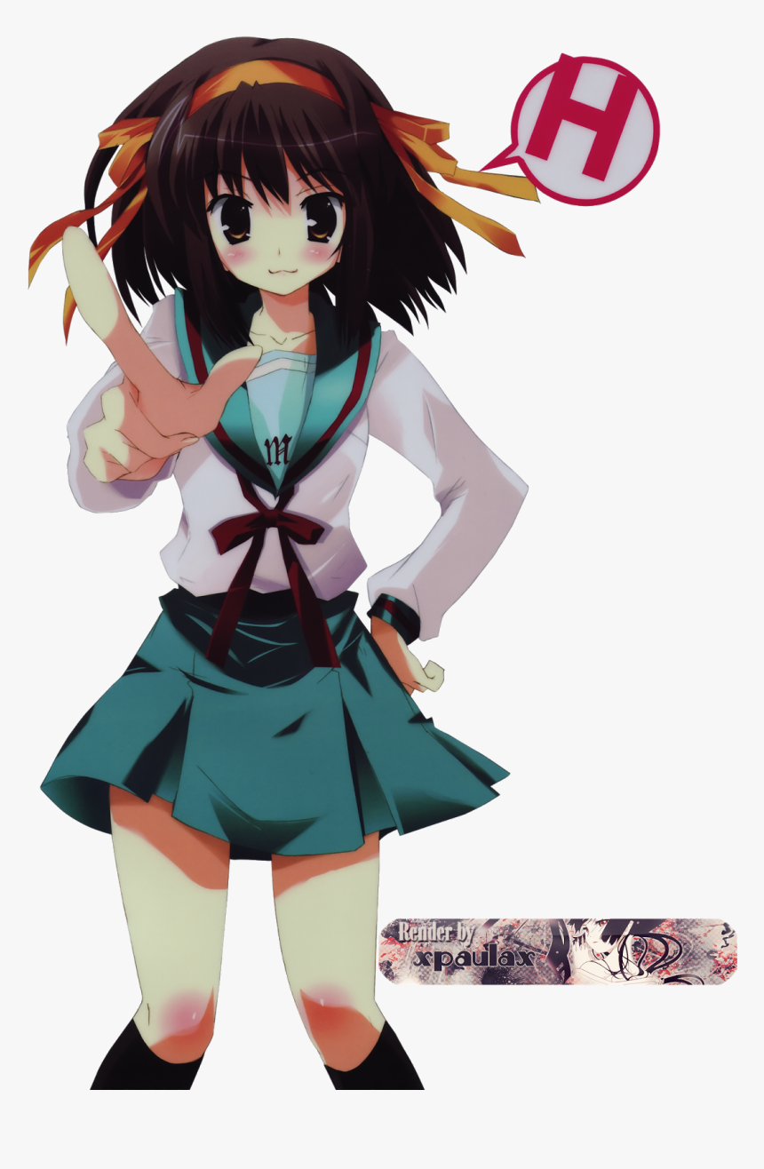 Renders Suzumiya Haruhi - Anime, HD Png Download