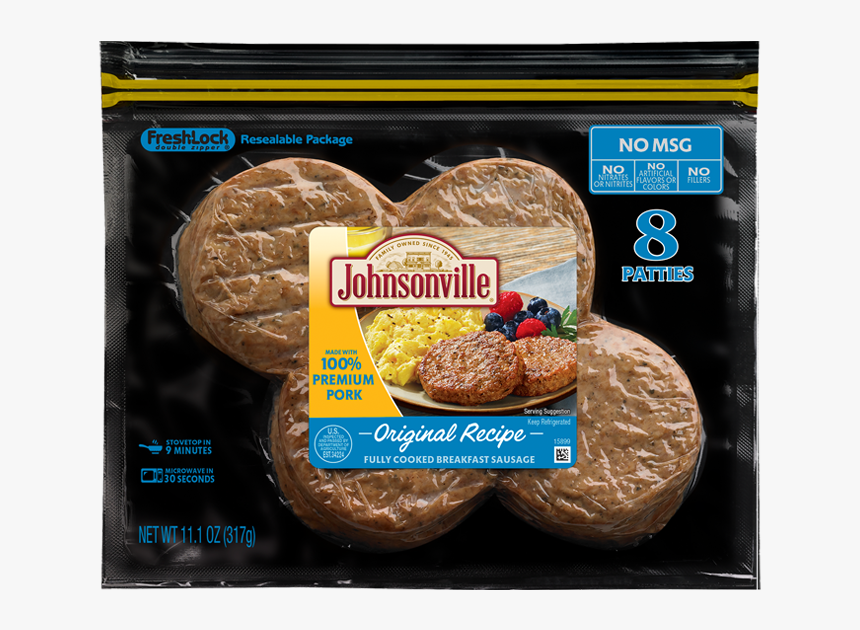 Johnsonville Turkey Breakfast Sausage Patties, HD Png Download