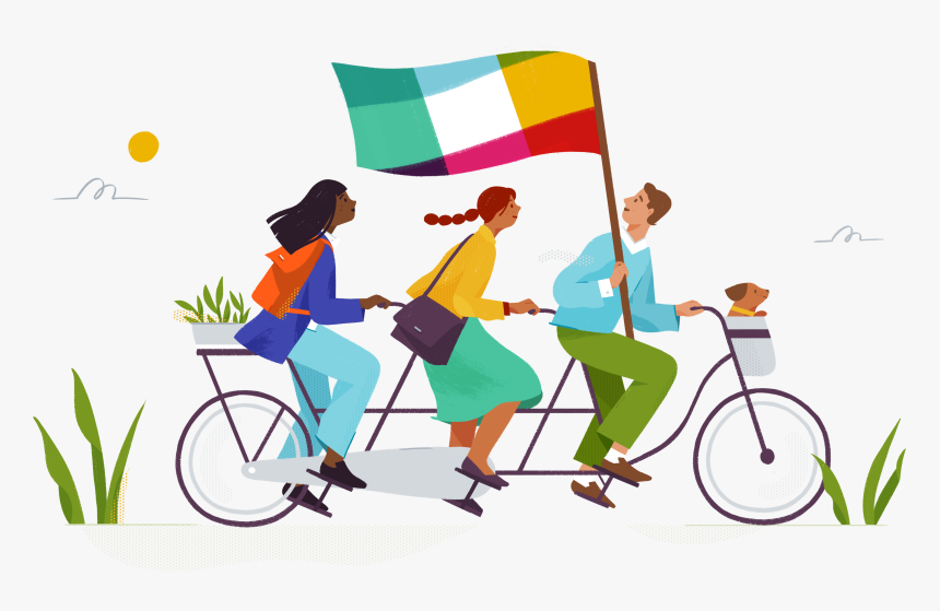 Slack Illustration Style, HD Png Download