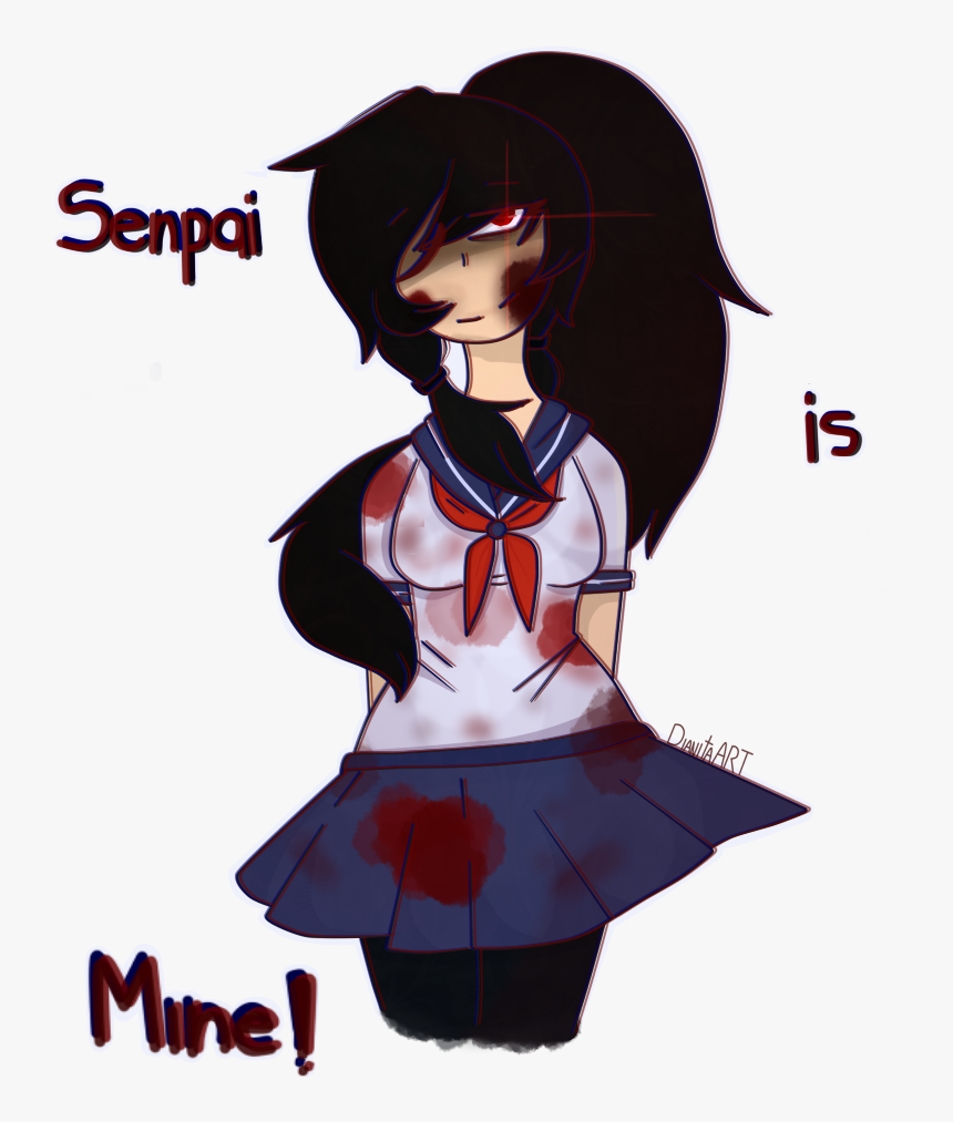 Yandere Simulator By Nessiemccormick On - Yandere Simulator Ayano And Senpai, HD Png Download