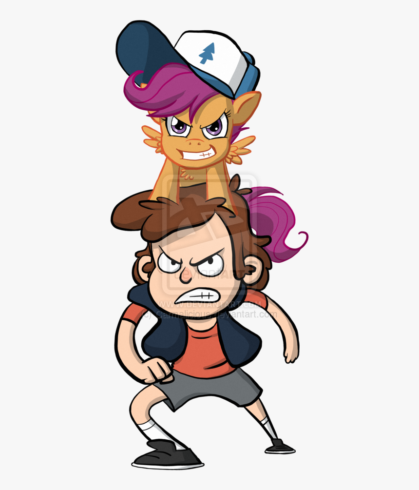 Carmalicious, Crossover, Dipper Pines, Gravity Falls, - Cartoon, HD Png Download