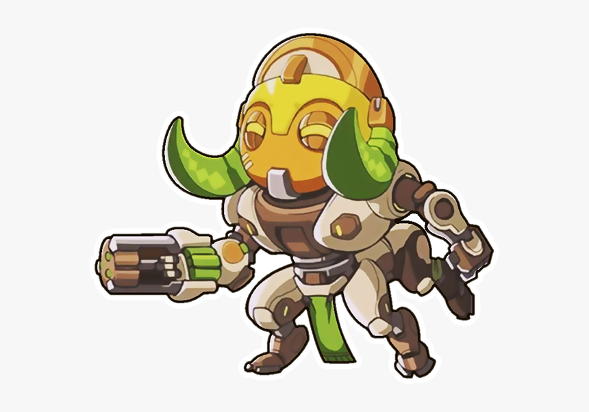 Overwatch S Newest Character Orisa Now In Spray Form - Overwatch Orisa Cute Spray, HD Png Download