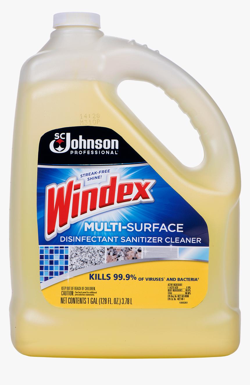 Windex® Multi-surface Disinfectant Sanitizer Cleaner - Bottle, HD Png Download
