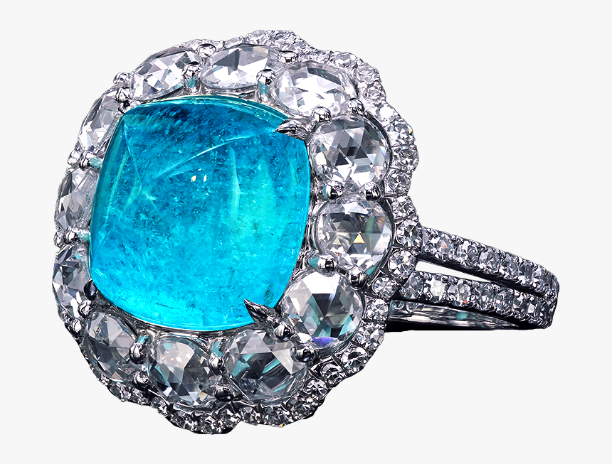 Leon Mege Paraiba Ring R4238 - Brazilian Paraiba Tourmaline Spiritual Meaning, HD Png Download