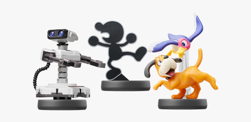 Rob Mr Game And Watch Duck Hunt Amiibo, HD Png Download