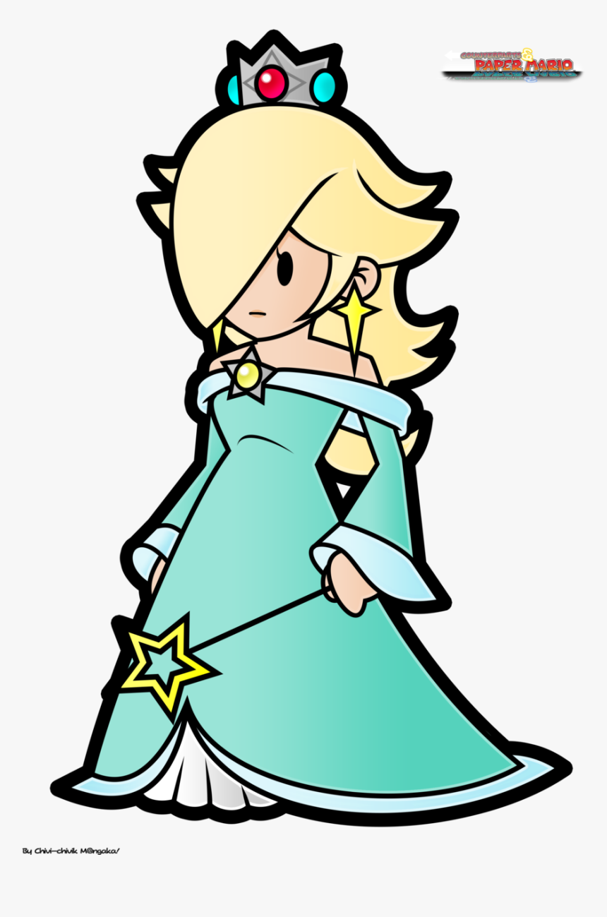 Paper Mario /amiibo - Super Paper Mario Rosalina, HD Png Download