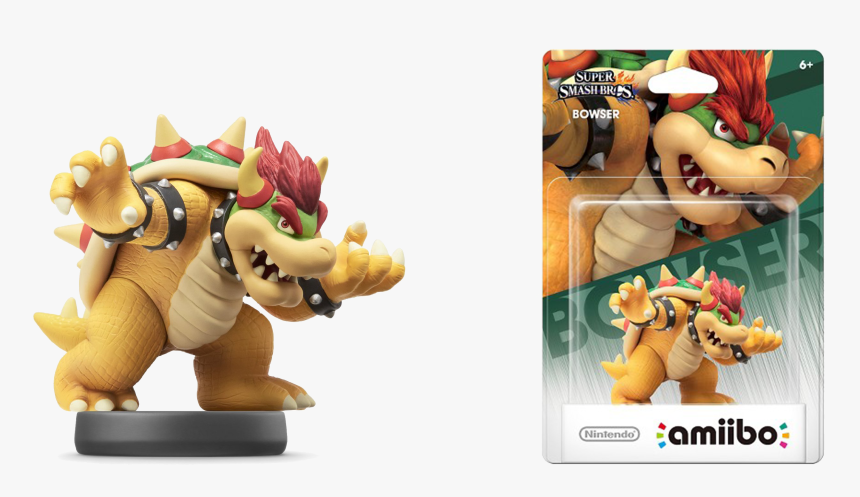 Super Smash Bros Bowser Amiibo, HD Png Download