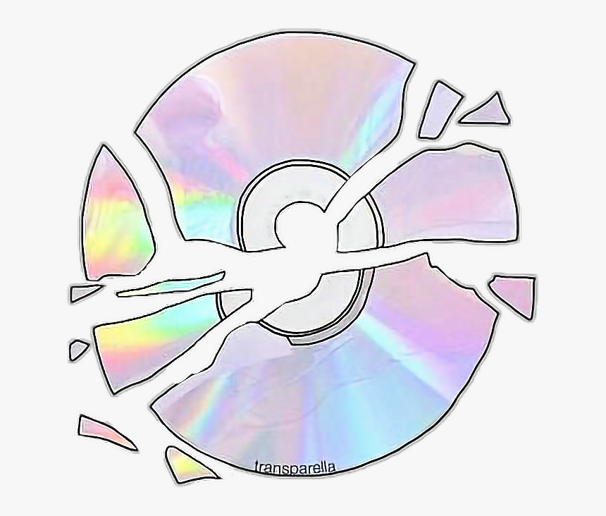 #cd #holo #tumblr #retro #interesting #art #png # - Cd Tumblr Png, Transparent Png
