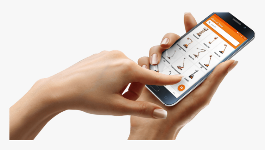 Riwal39s Rental App Previously Available In The Google - Iphones Png In Female Hands, Transparent Png