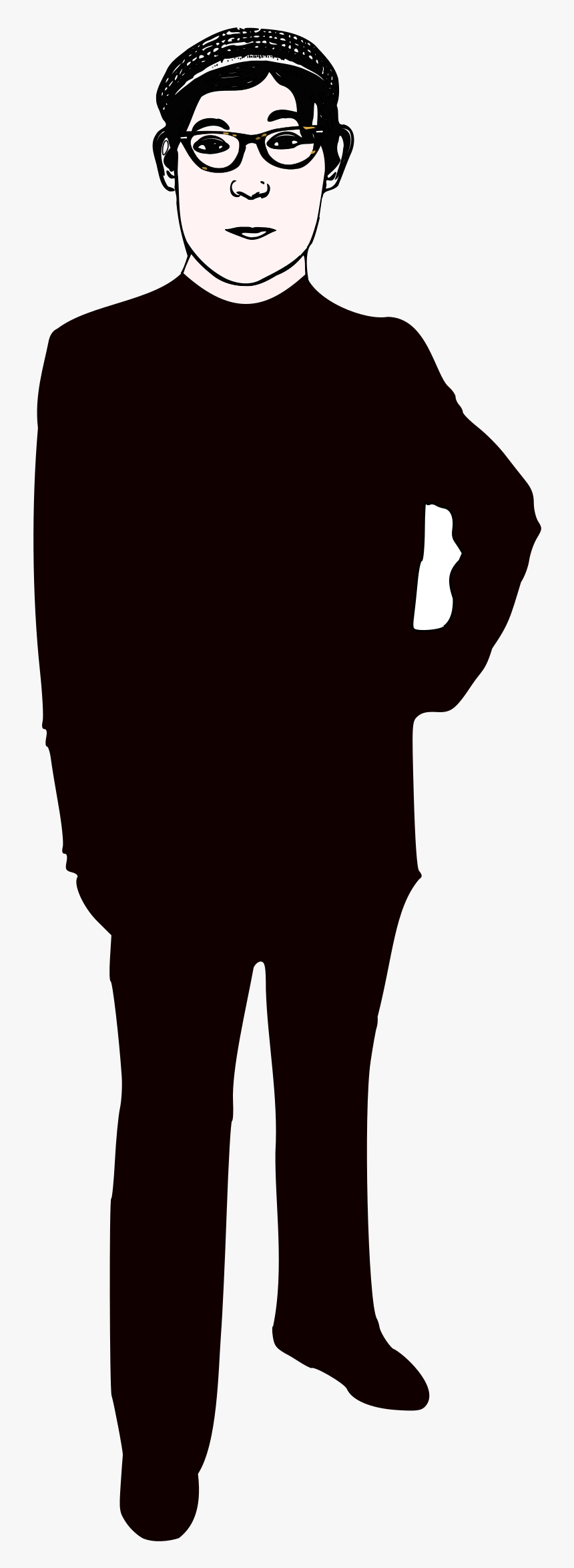 Fukutaro-whole Body Clip Arts - Silhouette, HD Png Download