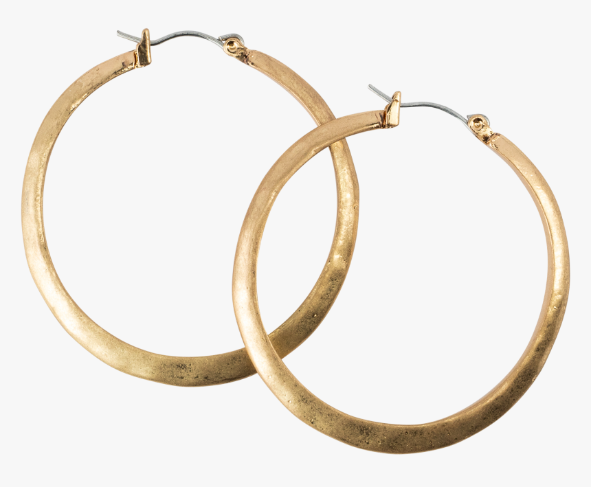 *large Gold Hoop Earrings - Earrings, HD Png Download