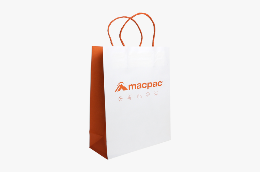 White Kraft Paper Carry Bag With Twist Handles - Paper Carry Bag White, HD Png Download