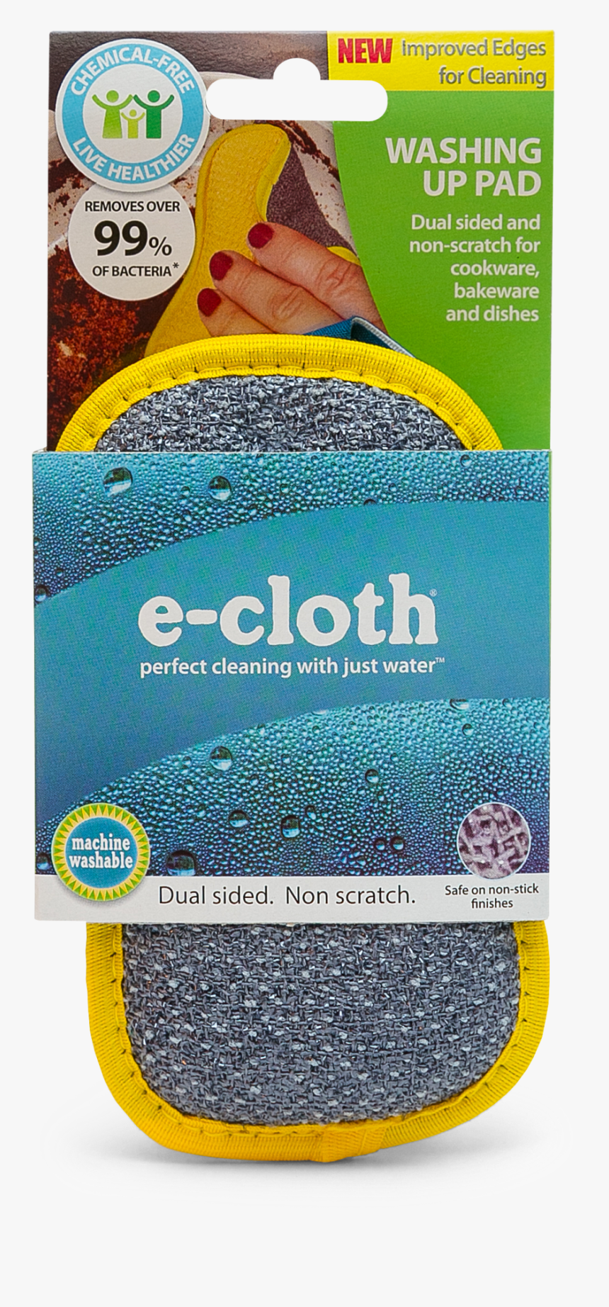 Package Of Washing Up Pad, Non Scratch Kitchen Scrubber/wiper - E Cloth Dish Washing Up Pad Non Scratch Scrubbing Dual, HD Png Download