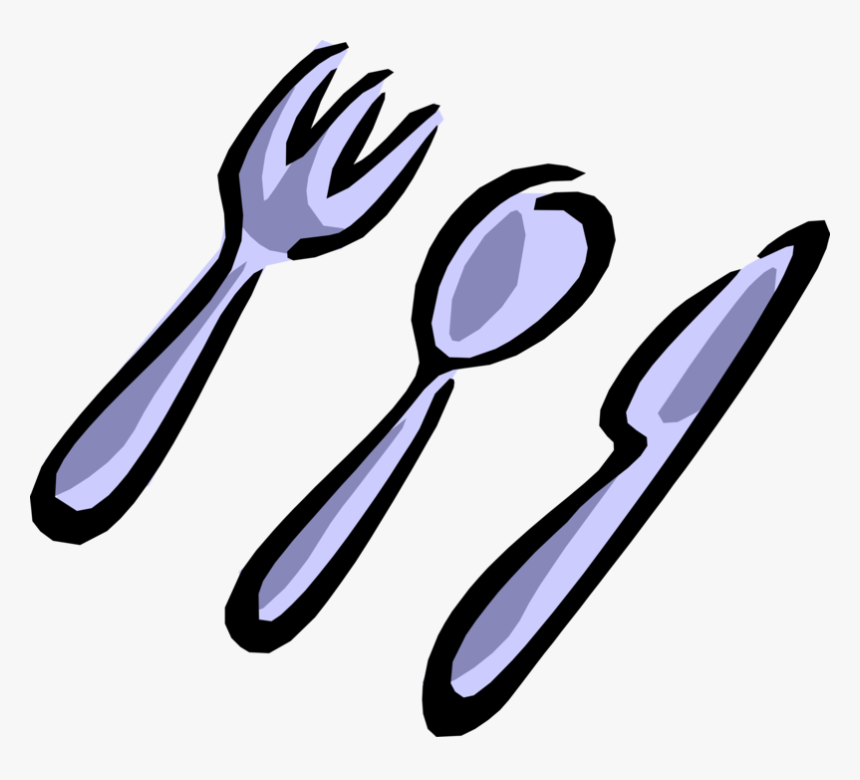 Vector Spoon Illustration - Transparent Cutlery Clipart, HD Png Download