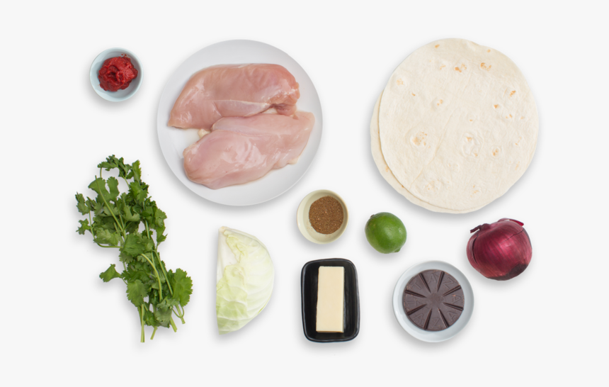 Pulled Chicken Mole Quesadillas With Monterey Jack - Veal, HD Png Download