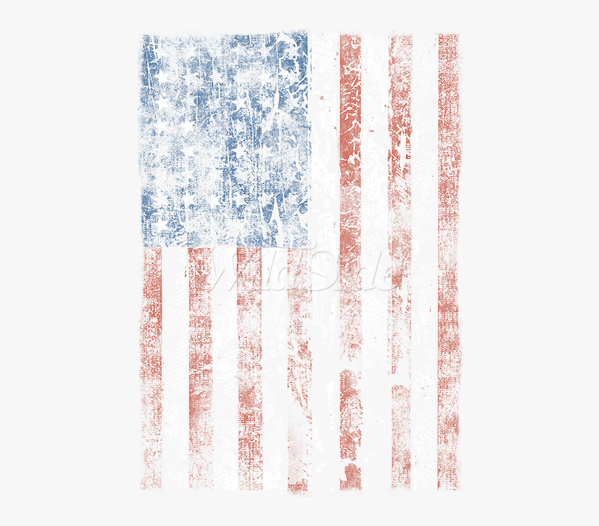 Distress Us Flag 48 Star Youth - Handwriting, HD Png Download
