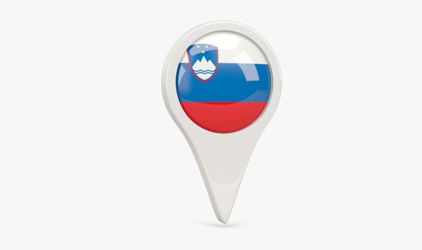 Round Pin Icon - Flag Of Slovenia, HD Png Download