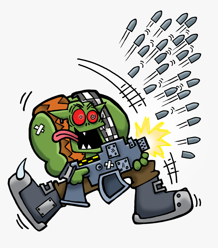 Apocalyptic Clipart Warhammer 40k - More Dakka Munchkin, HD Png Download