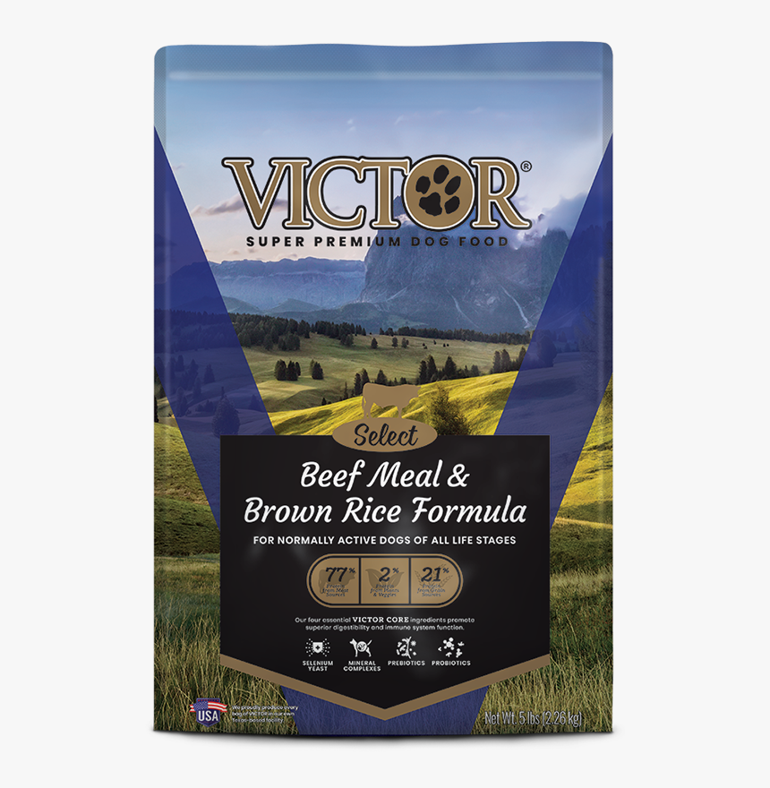 Victor Beef Meal And Brown Rice, HD Png Download