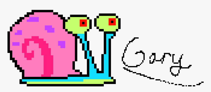 Gary The Snail Minecraft Pixel Art, HD Png Download