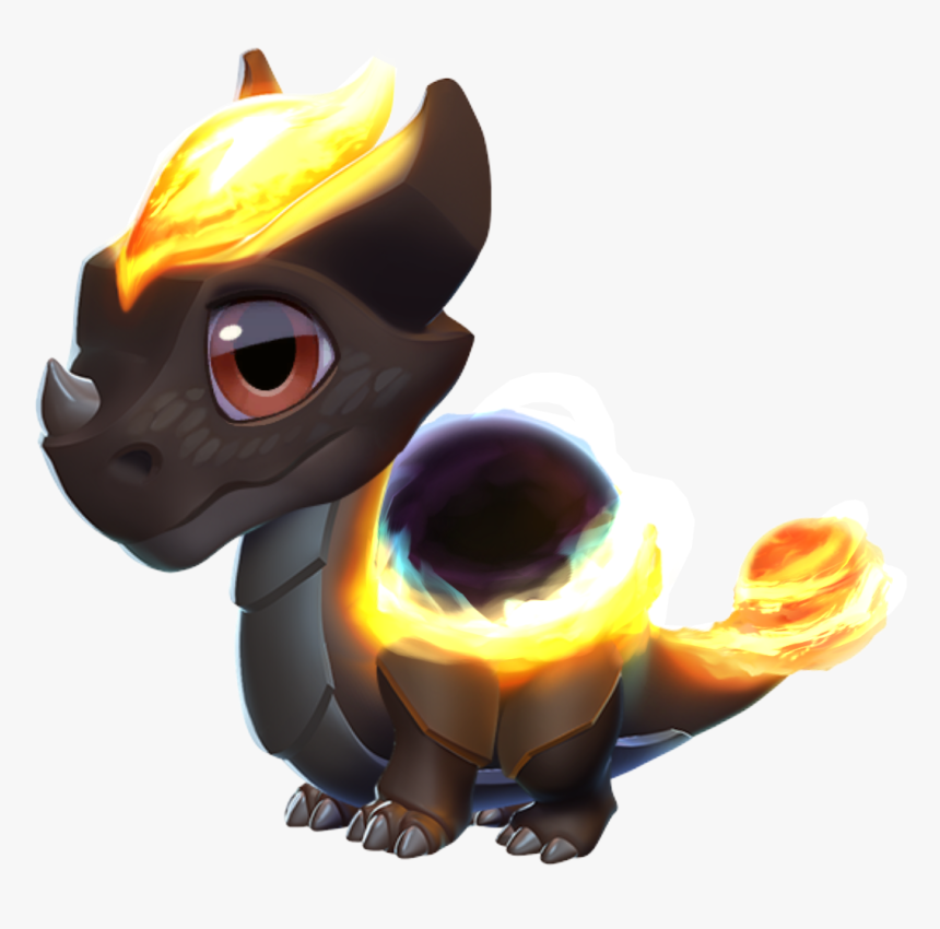 Black Hole Dragon Baby - Cartoon, HD Png Download