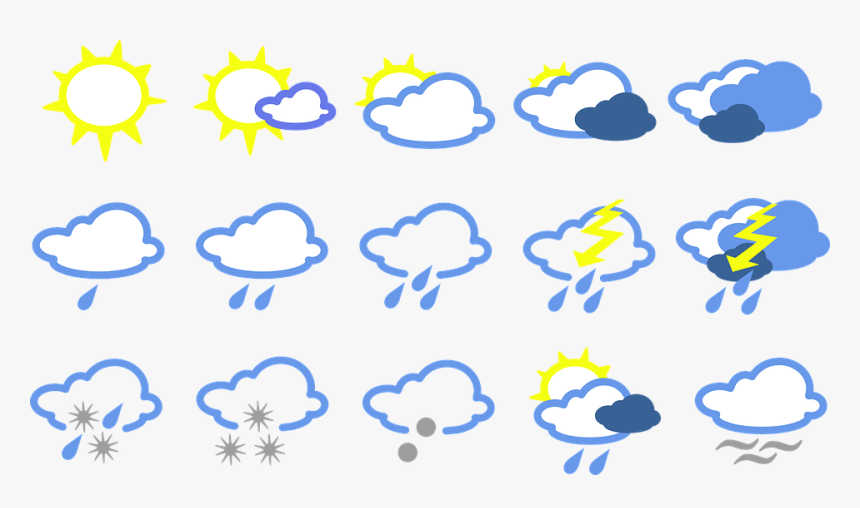 Transparent Esta Lloviendo Clipart - Symbol Weather, HD Png Download