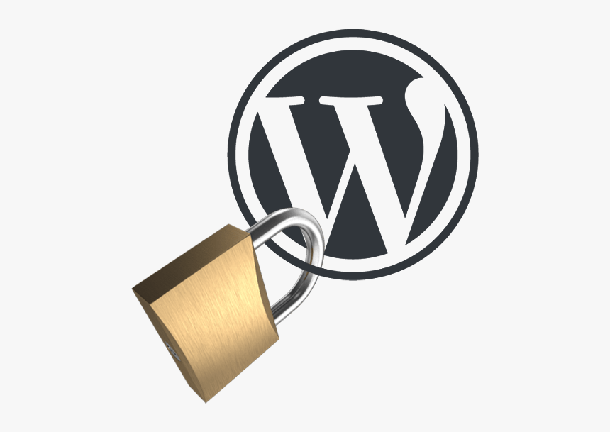 Wordpress Icon With Security Padlock - Wordpress Icon, HD Png Download