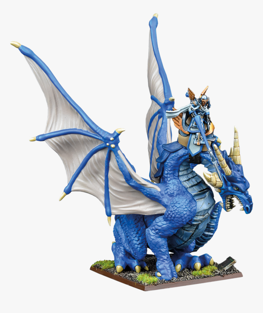 Kings Of War - Basilean High Paladin On Dragon, HD Png Download
