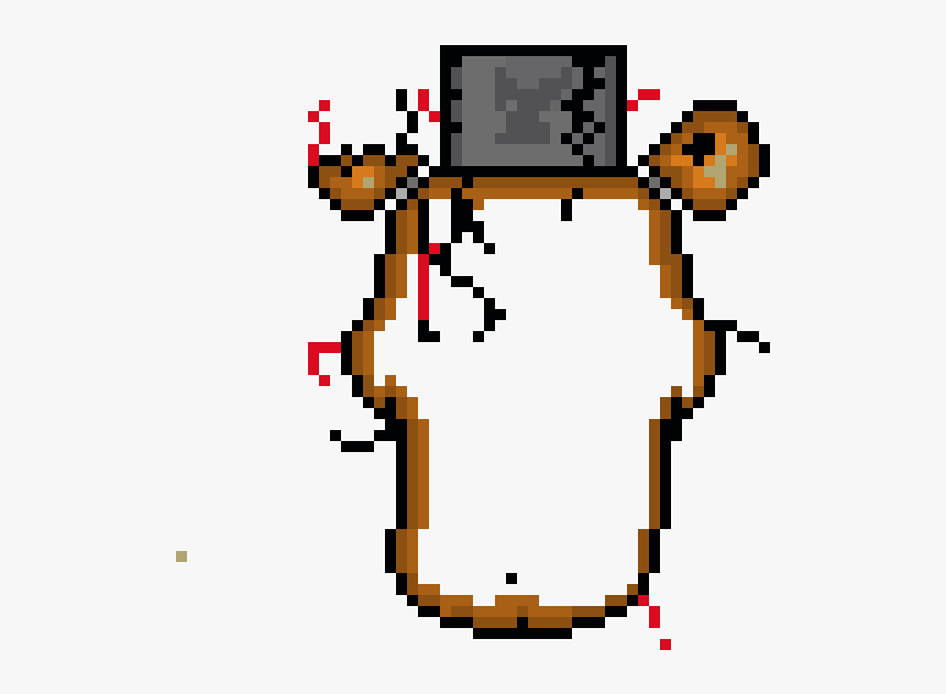 Nightmare Freddy Pixel Art, HD Png Download