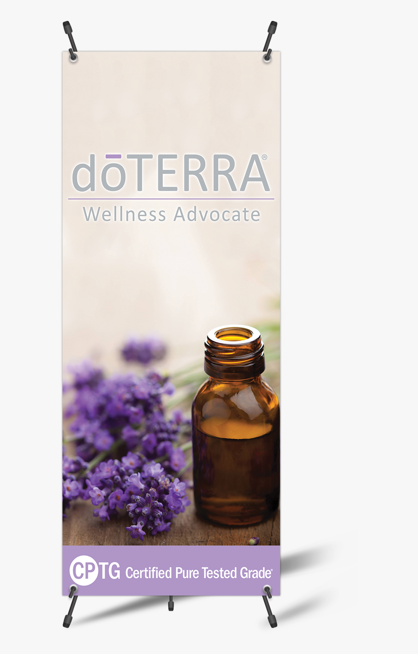 Custom Doterra Vertical Banner With X-banner Stand - Flowers Essential Oils Aesthetic, HD Png Download