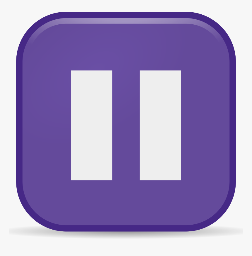 This Free Icons Png Design Of Icons Pause - Purple Pause, Transparent Png