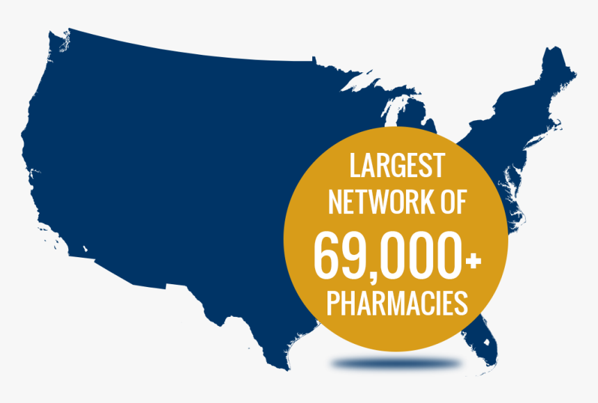Largest Network - Florida On Us Map, HD Png Download