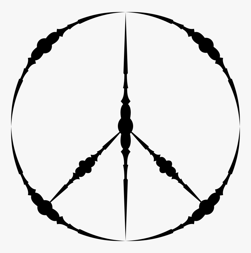 Divider Peace Sign - Clip Art, HD Png Download