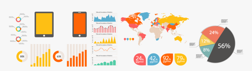 Mobile Analytics Image - World Map, HD Png Download